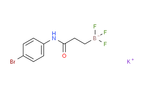 CAS No. 1705578-14-8, potassium (3-((4-bromophenyl)amino)-3-oxopropyl)trifluoroborate