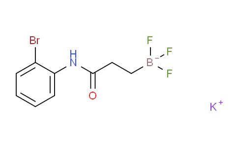 CAS No. 1705578-22-8, potassium (3-((2-bromophenyl)amino)-3-oxopropyl)trifluoroborate
