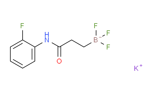 CAS No. 1705578-28-4, potassium trifluoro(3-((2-fluorophenyl)amino)-3-oxopropyl)borate