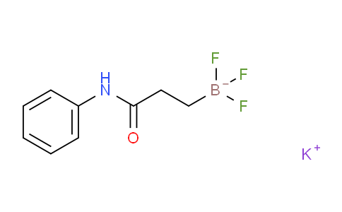 CAS No. 1174338-61-4, potassium trifluoro(3-oxo-3-(phenylamino)propyl)borate