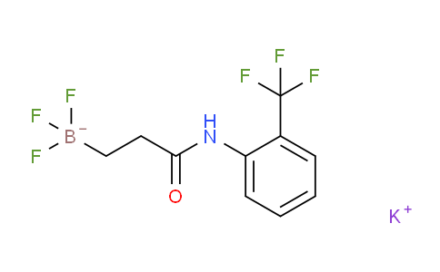 CAS No. 1705578-30-8, potassium trifluoro(3-oxo-3-((2-(trifluoromethyl)phenyl)amino)propyl)borate