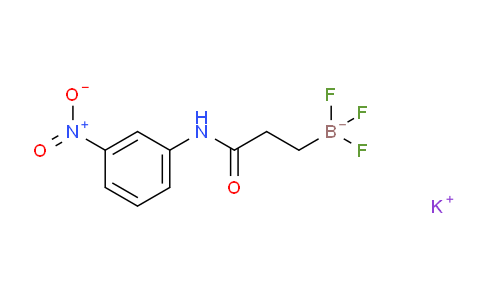CAS No. 1705578-38-6, potassium trifluoro(3-((3-nitrophenyl)amino)-3-oxopropyl)borate
