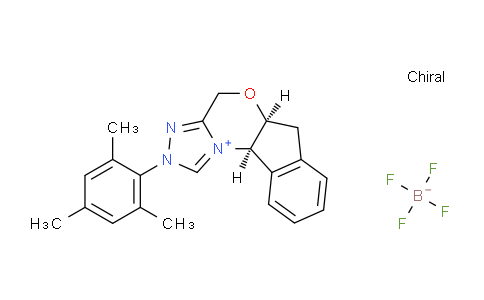 CAS No. 1061311-82-7, (5aS,10bR)-2-Mesityl-4,5a,6,10b-tetrahydro-2H-indeno[2,1-b][1,2,4]triazolo[4,3-d][1,4]oxazin-11-ium tetrafluoroborate