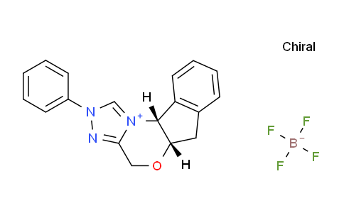 CAS No. 463326-74-1, (5aS,10bR)-2-Phenyl-4,5a,6,10b-tetrahydro-2H-indeno[2,1-b][1,2,4]triazolo[4,3-d][1,4]oxazin-11-ium tetrafluoroborate