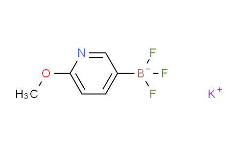 CAS No. 1144573-61-4, Potassium trifluoro(6-methoxypyridin-3-yl)borate