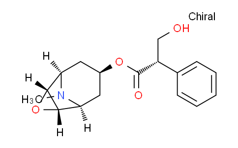 CAS No. 51-34-3, (1R,2R,4S,5S,7s)-9-methyl-3-oxa-9-azatricyclo[3.3.1.02,4]nonan-7-yl (S)-3-hydroxy-2-phenylpropanoate