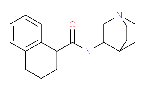 CAS No. 177793-81-6, N-(Quinuclidin-3-yl)-1,2,3,4-tetrahydronaphthalene-1-carboxamide