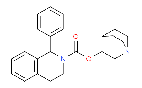 CAS No. 180272-14-4, quinuclidin-3-yl 1-phenyl-3,4-dihydroisoquinoline-2(1H)-carboxylate