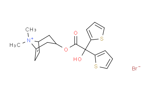 CAS No. 194222-44-1, 3-(2-Hydroxy-2,2-di(thiophen-2-yl)acetoxy)-8,8-dimethyl-8-azabicyclo[3.2.1]oct-6-en-8-ium bromide