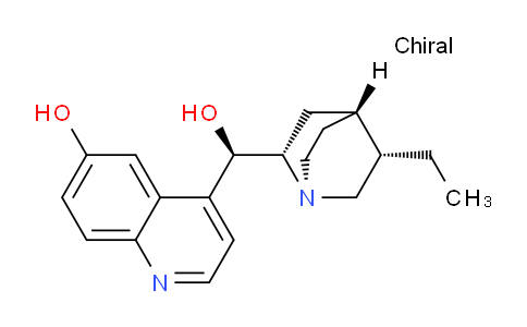 CAS No. 5962-19-6, 4-((R)-((1S,2S,4R,5S)-5-Ethylquinuclidin-2-yl)(hydroxy)methyl)quinolin-6-ol