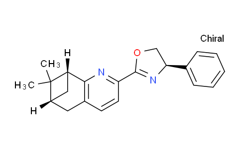 CAS No. 1027754-32-0, (R)-2-((6R,8R)-7,7-Dimethyl-5,6,7,8-tetrahydro-6,8-methanoquinolin-2-yl)-4-phenyl-4,5-dihydrooxazole