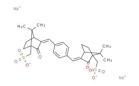 CAS No. 90458-75-6, Sodium ((1,4-phenylenebis(methanylylidene))bis(7,7-dimethyl-2-oxobicyclo[2.2.1]heptan-1-yl-3-ylidene))dimethanesulfonate