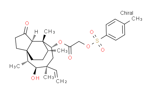 CAS No. 31716-01-5, [(1S,2R,3S,4S,6R,7R,8R,14R)-4-ethenyl-3-hydroxy-2,4,7,14-tetramethyl-9-oxo-6-tricyclo[5.4.3.01,8]tetradecanyl] 2-(4-methylphenyl)sulfonyloxyacetate