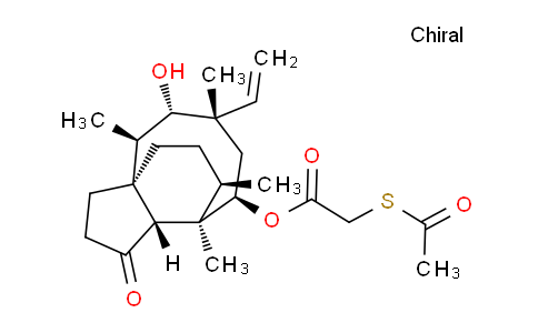 CAS No. 1227078-70-7, (3aR,4R,5R,7S,8S,9R,9aS,12R)-8-hydroxy-4,7,9,12-tetramethyl-3-oxo-7-vinyldecahydro-4,9a-propanocyclopenta[8]annulen-5-yl 2-(acetylthio)acetate