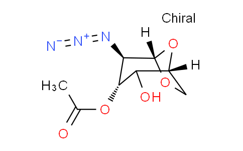 CAS No. 100906-19-2, (1R,3R,4R,5S)-4-azido-2-hydroxy-6,8-dioxabicyclo[3.2.1]octan-3-yl acetate