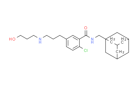 CAS No. 345304-65-6, N-(1-adamantylmethyl)-2-chloro-5-[3-(3-hydroxypropylamino)propyl]benzamide