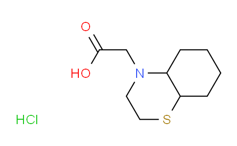 CAS No. 1590697-82-7, 2-(2,3,4a,5,6,7,8,8a-octahydrobenzo[b][1,4]thiazin-4-yl)acetic acid;hydrochloride