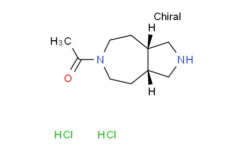 CAS No. 1807920-10-0, 1-[cis-2,3,3a,4,5,7,8,8a-octahydro-1H-pyrrolo[3,4-d]azepin-6-yl]ethanone;dihydrochloride