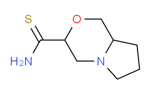 CAS No. 1240529-47-8, hexahydro-1H-pyrrolo[2,1-c][1,4]oxazine-3-carbothioamide