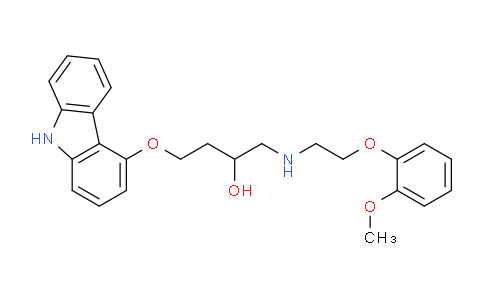 CAS No. 955371-84-3, 4-(9H-carbazol-4-yloxy)-1-(2-(2- methoxyphenoxy)ethylamino) butan-2-ol