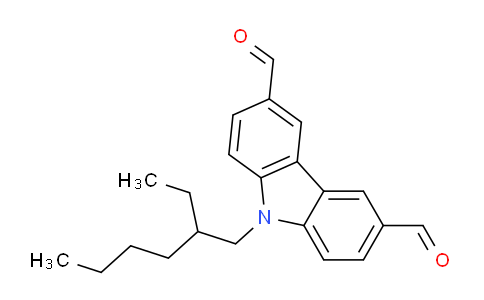 CAS No. 169051-20-1, 9-(2-Ethylhexyl)-9H-carbazole-3,6-dicarbaldehyde