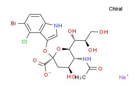 CAS No. 160369-85-7, 5-Bromo-4-chloro-3-indolyl-alpha-D-N-acetylneuraminic acid sodium salt