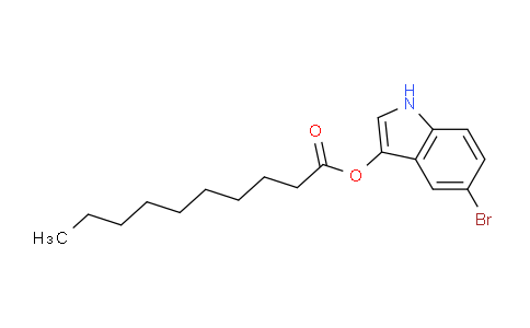 CAS No. 133950-71-7, Decanoic acid,5-bromo-1H-indol-3-yl ester