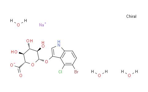 CAS No. 370100-64-4, 5-Bromo-4-chloro-3-indolyl b-D-glucuronide sodium salt trihydrate