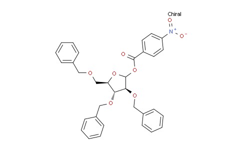 CAS No. 52522-49-3, D-Arabinofuranose,2,3,5-tris-O-(phenylmethyl)-, 4-nitrobenzoate