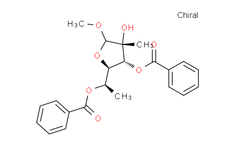CAS No. 1417563-67-7, (1R)-1-[(2R,3R,4R)-3-(benzoyloxy)-4-hydroxy-5-methoxy-4-methyloxolan-2-yl]ethyl benzoate