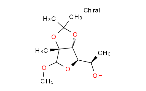 CAS No. 1417563-64-4, (1R)-1-[(3aR,4R,6aR)-6-methoxy-2,2,6a-trimethyl-tetrahydro-2H-furo[3,4-d][1,3]dioxol-4-yl]ethan-1-ol