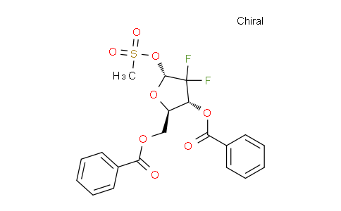 CAS No. 134877-42-2, ((2R,3R,5R)-3-(benzoyloxy)-4,4-difluoro-5-((methylsulfonyl)oxy)tetrahydrofuran-2-yl)methyl benzoate