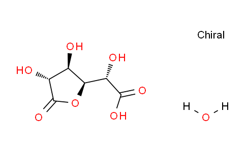 CAS No. 61278-30-6, (S)-2-((2S,3R,4R)-3,4-dihydroxy-5-oxotetrahydrofuran-2-yl)-2-hydroxyacetic acid hydrate