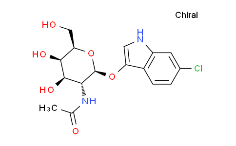 CAS No. 501432-61-7, N-((2S,3R,4R,5R,6R)-2-((6-chloro-1H-indol-3-yl)oxy)-4,5-dihydroxy-6-(hydroxymethyl)tetrahydro-2H-pyran-3-yl)acetamide