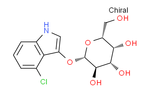 CAS No. 135313-63-2, (2S,3R,4S,5R,6R)-2-((4-chloro-1H-indol-3-yl)oxy)-6-(hydroxymethyl)tetrahydro-2H-pyran-3,4,5-triol