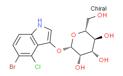 CAS No. 129787-67-3, (2S,3S,4S,5S,6R)-2-((5-Bromo-4-chloro-1H-indol-3-yl)oxy)-6-(hydroxymethyl)tetrahydro-2H-pyran-3,4,5-triol