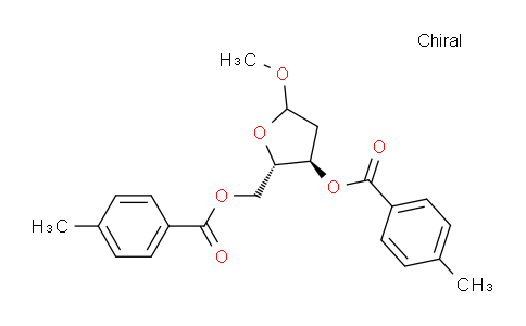 CAS No. 22837-37-2, (2S,3R)-5-Methoxy-2-(((4-methylbenzoyl)oxy)methyl)-tetrahydrofuran-3-yl 4-methylbenzoate