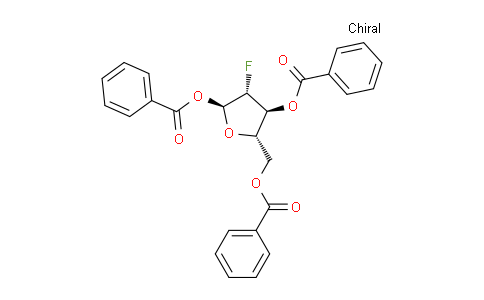CAS No. 171721-00-9, (2S,3R,4S,5S)-5-((benzoyloxy)methyl)-3-fluorotetrahydrofuran-2,4-diyl dibenzoate