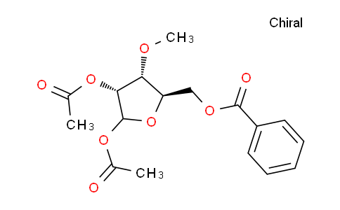 CAS No. 10300-21-7, (3R,4R,5R)-5-((benzoyloxy)methyl)-4-methoxytetrahydrofuran-2,3-diyl diacetate
