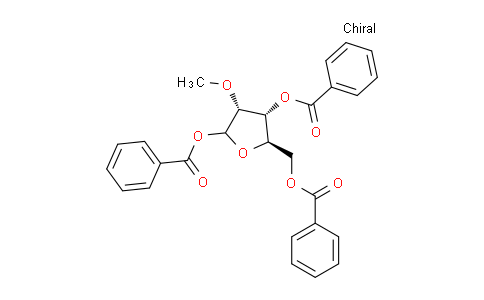 CAS No. 68045-07-8, 1,3,5-Tri-O-benzoyl-2-O-methyl-D-ribofuranose