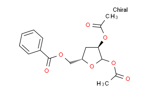 CAS No. 4613-71-2, (3R,5S)-5-((benzoyloxy)methyl)tetrahydrofuran-2,3-diyl diacetate