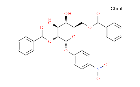 CAS No. 135216-30-7, ((2R,3R,4S,5R,6R)-5-(benzoyloxy)-3,4-dihydroxy-6-(4-nitrophenoxy)tetrahydro-2H-pyran-2-yl)methyl benzoate