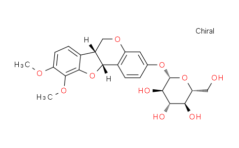 CAS No. 94367-42-7, (2S,3R,4S,5S,6R)-2-(((6aR,11aR)-9,10-dimethoxy-6a,11a-dihydro-6H-benzofuro[3,2-c]chromen-3-yl)oxy)-6-(hydroxymethyl)tetrahydro-2H-pyran-3,4,5-triol