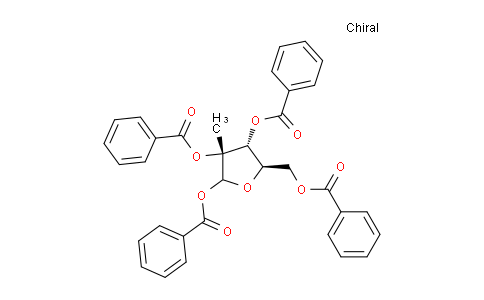 CAS No. 30361-19-4, (3R,4R,5R)-5-((benzoyloxy)methyl)-3-methyltetrahydrofuran-2,3,4-triyl tribenzoate