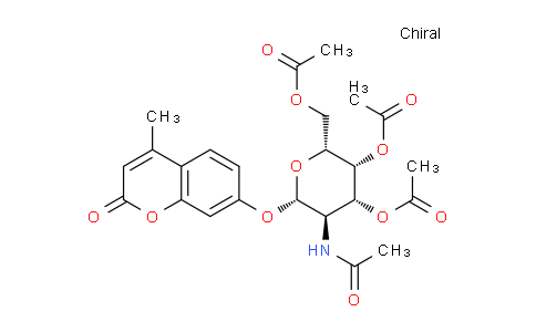 CAS No. 124167-46-0, (2R,3R,4R,5R,6S)-5-acetamido-2-(acetoxymethyl)-6-((4-methyl-2-oxo-2H-chromen-7-yl)oxy)tetrahydro-2H-pyran-3,4-diyl diacetate