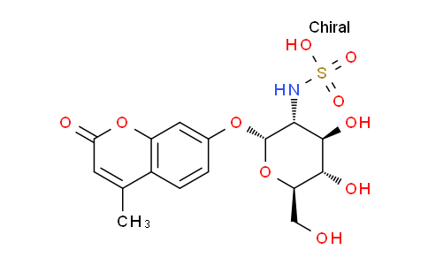 CAS No. 180088-52-2, ((2R,3R,4R,5S,6R)-4,5-dihydroxy-6-(hydroxymethyl)-2-((4-methyl-2-oxo-2H-chromen-7-yl)oxy)tetrahydro-2H-pyran-3-yl)sulfamic acid