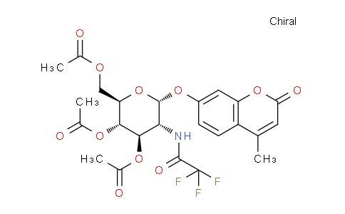 CAS No. 137686-92-1, (2R,3S,4R,5R,6R)-2-(acetoxymethyl)-6-((4-methyl-2-oxo-2H-chromen-7-yl)oxy)-5-(2,2,2-trifluoroacetamido)tetrahydro-2H-pyran-3,4-diyl diacetate