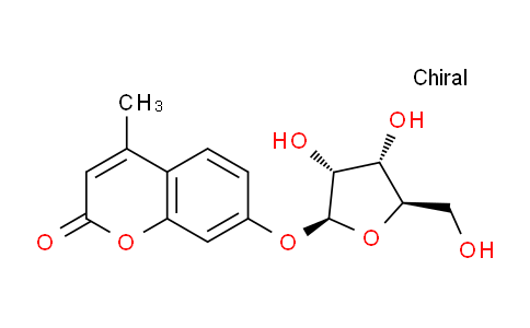 CAS No. 195385-93-4, 7-(((2S,3R,4S,5R)-3,4-dihydroxy-5-(hydroxymethyl)tetrahydrofuran-2-yl)oxy)-4-methyl-2H-chromen-2-one