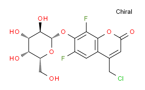 CAS No. 215868-46-5, 4-(chloromethyl)-6,8-difluoro-7-(((2S,3R,4S,5R,6R)-3,4,5-trihydroxy-6-(hydroxymethyl)tetrahydro-2H-pyran-2-yl)oxy)-2H-chromen-2-one