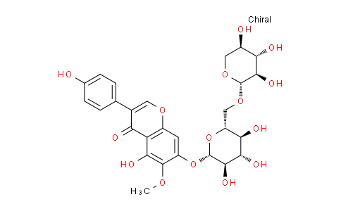 CAS No. 231288-19-0, 5-hydroxy-3-(4-hydroxyphenyl)-6-methoxy-7-(((2S,3R,4S,5S,6R)-3,4,5-trihydroxy-6-((((2S,3R,4S,5R)-3,4,5-trihydroxytetrahydro-2H-pyran-2-yl)oxy)methyl)tetrahydro-2H-pyran-2-yl)oxy)-4H-chromen-4-one